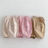 Little Boys Pull On Pants Toddler Baby Khaki Cargo Pants Loose Long Pant with Pockets Casual Fall (Khaki, 3-6 Months) view 2
