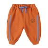 Baby Boys Cute Sweatpants Infant Cotton Harem Pants Toddler Active Joggers Pants Casual Athletic (Orange, 12-18 Months) view 1