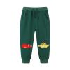 Baby Boy Drawstring Elastic Sweatpants,Toddler Cotton Cute Cartoon Active Jogger Pants with Pockets (Green, 5 Years) view 1