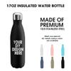 SMLIXE Personalized Custom Water Bottles 17oz 25 Pcs Stainless Steel Double Wall Insulated Leakproof Cups for Sports Outdoors With Colorful Text Logo Print in USA view 3