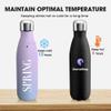 SMLIXE Personalized Custom Water Bottles 17oz 25 Pcs Stainless Steel Double Wall Insulated Leakproof Cups for Sports Outdoors With Colorful Text Logo Print in USA view 4