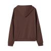 EKIYVO Zip Up Hoodie Women's Long Sleeve Cotton Plus Size Jacket With Hood Soft Hoodies Light Weight Solid Color Zip Up Sweatshirt Coffee Hoodies Large 22 view 4