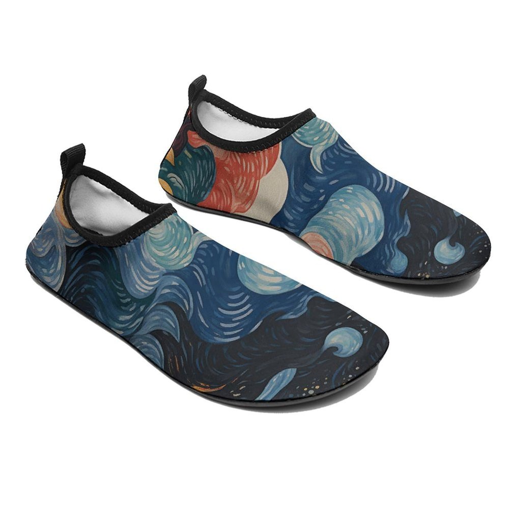 Water Shoes for Women Men Quick-Dry Barefoot Water Sports Shoes A Colorful Painting Sport Beach Swim Shoes