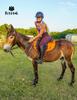 FitsT4 Sports Women's Full Seat Riding Tights with Zipper Pockets Horseback Riding Pants Equestrian Breeches for Women Burgundy XL view 3