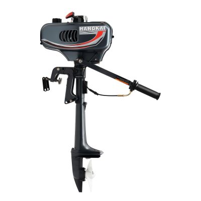 Hangkai 140cc Outboard Motor, 4 Stroke 6 Hp Outboard Motor, Fishing Engine, Tcl Ignition System Wind Cooling System (Short Shaft)