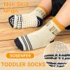 Sosenfer Toddler Non Slip Socks with Grippers 5/10 Pairs Anti Skid Socks for 1-7 Years Boys Girls-5P-LANHUIMISE-12-24M view 2