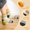 Sosenfer Toddler Non Slip Socks with Grippers 5/10 Pairs Anti Skid Socks for 1-7 Years Boys Girls-5P-LANHUIMISE-12-24M view 4