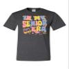 5X-Large Heather Black Mens in My Senior Era 2025 High School College T-Shirt view 2