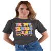 5X-Large Heather Black Mens in My Senior Era 2025 High School College T-Shirt view 3