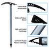 Bobillow Outdoor Camping Ice Axe Walking Pick for Camping Aluminum Alloy Mountaineering Axe Glacier Climbing Tool Lightweight Design,70 Cm Gray view 3