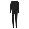 2 Piece Sets for Women Lounge Sets Sweatshirt Legging Jogger Set Tracksuits Sweatsuit Workout Outfits Fall Clothes (Black, S) view 4