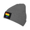 MULIHU LGBT Flag Map of Venezuela Beanie Hat for Men Women Winter Warm Knit Hats Ski Hat Skull Cap Deep Heather