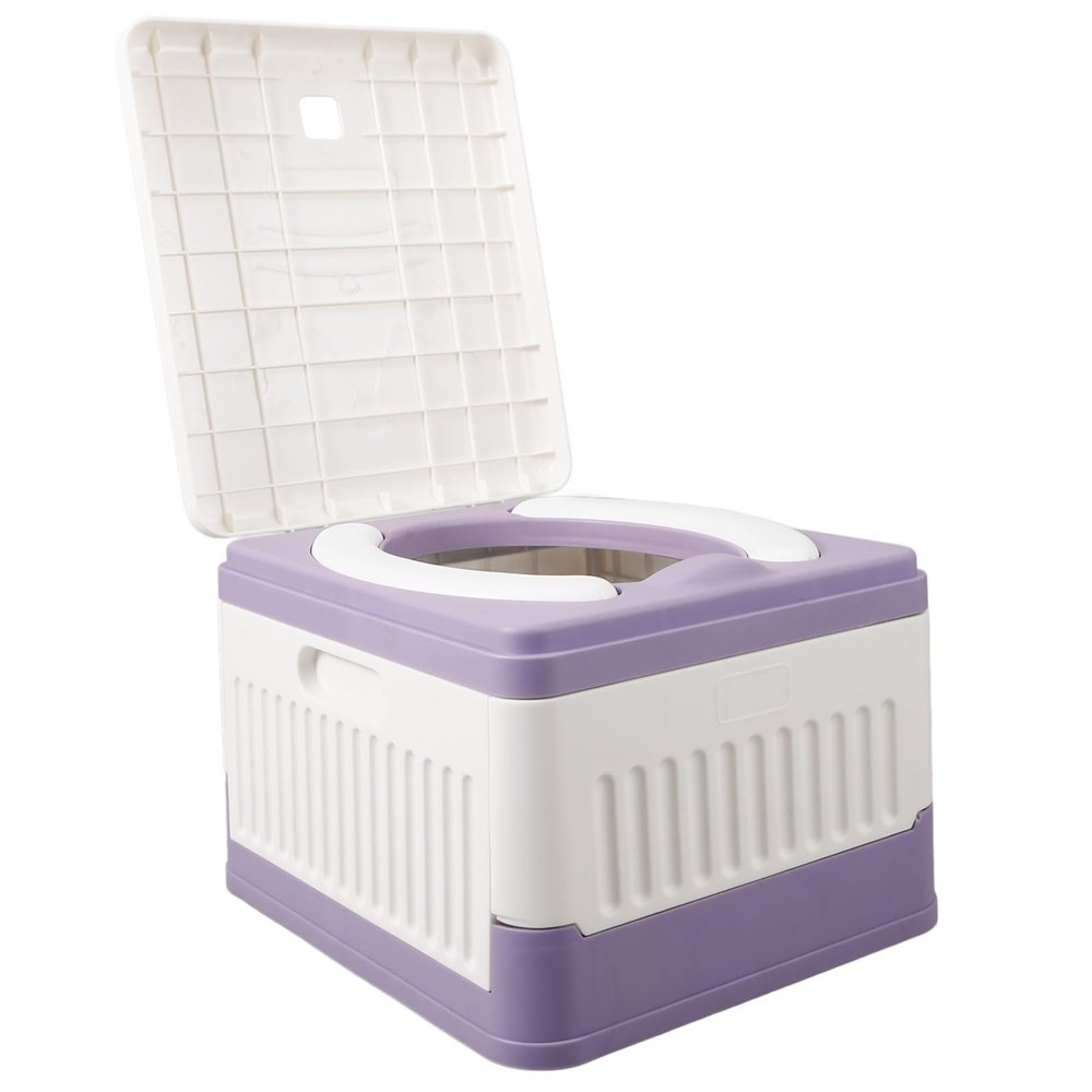 FOMIYES Portable Folding Toilet for Travel Compact Design for Boys and Girls and Adults Lightweight and Easy to Store for Camping and Outdoor Events -bearing Capacity