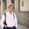 Backpack Shoulder Strap Pouch PU Hidden Underarm Shoulder Bag Retro Medieval Backpack Mobile Phone Bag Shoulder Wallet Concealed Pack for Steampunk Parties Shopping Cosplay, Bandolier view 2
