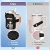 Water Bottle Pouch Backpack For Stanley Quencher Cup - Black Skeleton Print 40 30 oz Tumbler Bag Purse Pack Wallet For Phone Keys Gym Accessories view 3