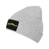MULIHU LGBT Flag Map of The Gambia Beanie Hat for Men Women Winter Warm Knit Hats Ski Hat Skull Cap Gray view 1