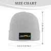 MULIHU LGBT Flag Map of The Gambia Beanie Hat for Men Women Winter Warm Knit Hats Ski Hat Skull Cap Gray view 3