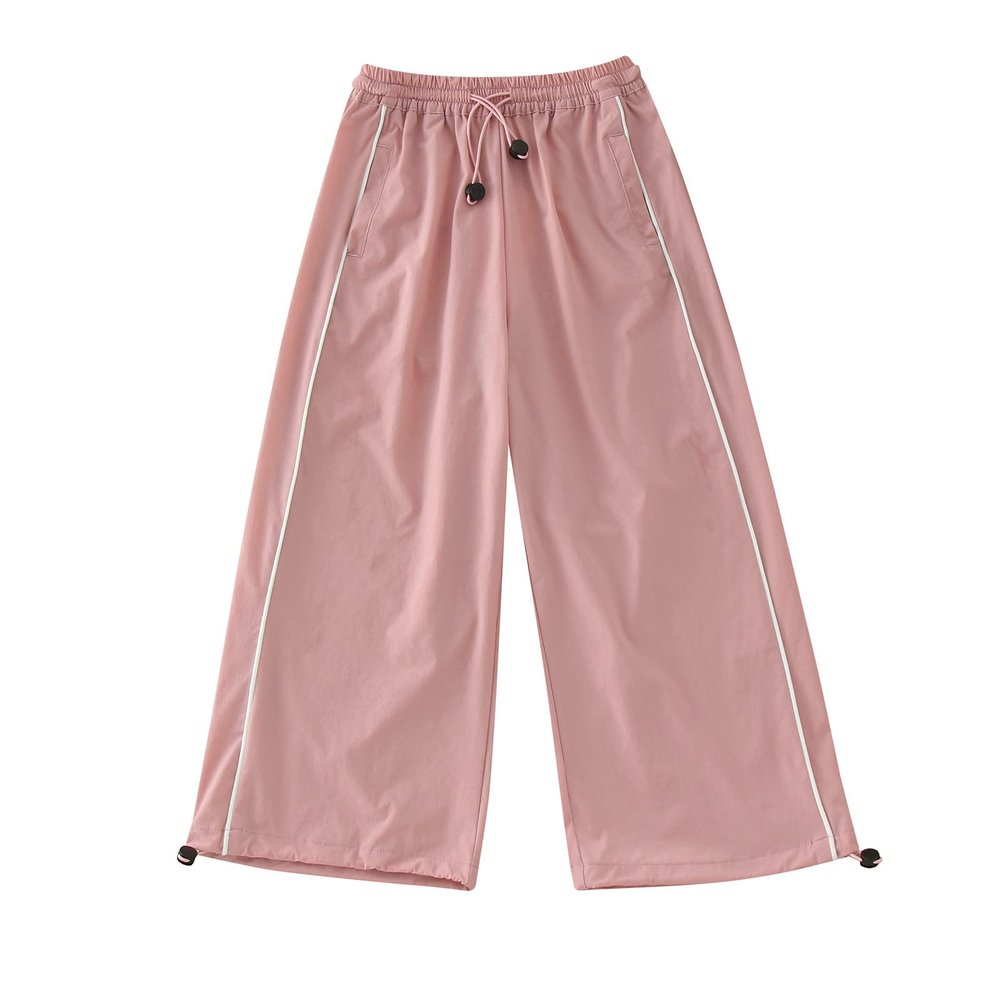 Cargo Pants for Girls Boys Sweatpants Toddler Kids Parachute Pants Baggy Jogger for Little Little Girl (Pink, 5-6 Years)