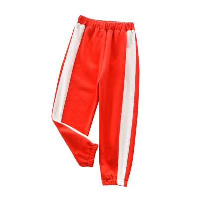 Toddler Boys Girl's Sweatpants Elastic Waist Long Sports Jogger Pants Athletic Pants Kids Street Hip (Red, 5-6 Years)