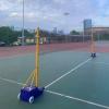 ENHEN Volleyball Net Stand 5ft - 6.7ft Height Adjustable Outdoor Badminton Net with Pole, Backyard Court Lawn Professional Volleyball Ball Game Stand, Easy to Move view 1