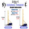 ENHEN Volleyball Net Stand 5ft - 6.7ft Height Adjustable Outdoor Badminton Net with Pole, Backyard Court Lawn Professional Volleyball Ball Game Stand, Easy to Move view 3