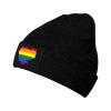 MULIHU LGBT Flag Map of Cambodia Beanie Hat for Men Women Winter Warm Knit Hats Ski Hat Skull Cap Black