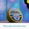 Amazon Echo Pop (newest model) | Officially Licensed NFL Limited-Edition | Pittsburgh Steelers ('25-26 Season Design) view 3