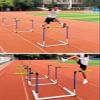 HDYZJQ Adjustable Plyometric Hurdles/Metalized Foam Hurdles 4pcs, Portable Speed and Agility Training Equipment, Professional Track & Field Hurdles for Athlete Trainer view 2