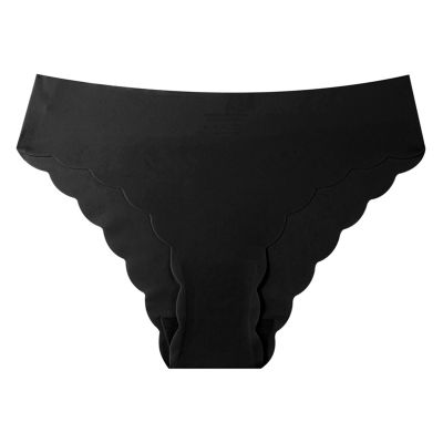 No Show Underwear for Women Seamless Ladies Thongs No Line Invisibles Breathable Bikini Panties Comfort Briefs Undies Black