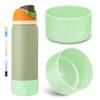 2PCS Glitter Silicone Boot for Owala Water Bottle 24 oz 32 oz 40 oz, Anti-Slip Protective Sleeve for Owala Twist,FreeSip and Flip Stainless Steel Water Bottle, BPA-Free, Dishwasher Safe, Accessories view 1