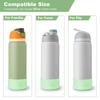 2PCS Glitter Silicone Boot for Owala Water Bottle 24 oz 32 oz 40 oz, Anti-Slip Protective Sleeve for Owala Twist,FreeSip and Flip Stainless Steel Water Bottle, BPA-Free, Dishwasher Safe, Accessories view 2