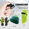 MELOTOUGH Tactical Glove Clip Work Glove Belt Clip with 2 Alligator Clips for Hiking,Camping,Hunting,Outdoor Activities(Lime 2pcs & Blue 1pcs) view 4