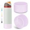 2PCS Glitter Silicone Boot for Owala Water Bottle 24 oz 32 oz 40 oz, Anti-Slip Protective Sleeve for Owala Twist,FreeSip and Flip Stainless Steel Water Bottle, BPA-Free, Dishwasher Safe, Accessories view 1