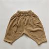 Toddler Boys Girls Corduroy Pants Pull On Trousers Plain Elastic Waist Sweatpants Baby Solid (Khaki, 12-18 Months) view 2