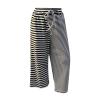 Little Girls Stripe Wide Leg Pants with Pockets Toddler Elastic High Waist Straight Leg Loose Pants Boys (A, 5-6 Years) view 1