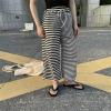 Little Girls Stripe Wide Leg Pants with Pockets Toddler Elastic High Waist Straight Leg Loose Pants Boys (A, 5-6 Years) view 3