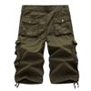 Men's Leisure Relaxed Fit Outdoor Shorts Cargo Multi Pockets Twill Shorts Cotton Knee Length Cargo Shorts (30,Green) view 2