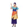 EraSpooky Women's Star Tarot Fortune Teller Costume Mystical Adult Halloween Gypsy Dress with Hat view 3