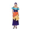 EraSpooky Women's Star Tarot Fortune Teller Costume Mystical Adult Halloween Gypsy Dress with Hat view 4