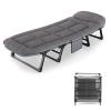YHHLWXMDZ Camping Cots for Adults, 6 Positions Adjustable, Folding Camping Cot, Outdoor Portable Chaise Lounge Chair for Home Nap Beach Travel(170 * 55 * 30cm/66.9 * 21.7 * 11.8in) view 1
