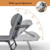 YHHLWXMDZ Camping Cots for Adults, 6 Positions Adjustable, Folding Camping Cot, Outdoor Portable Chaise Lounge Chair for Home Nap Beach Travel(170 * 55 * 30cm/66.9 * 21.7 * 11.8in) view 4