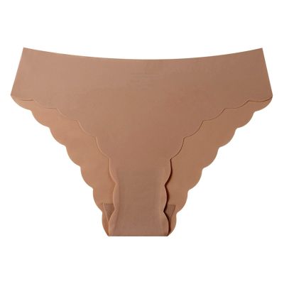 No Show Underwear for Women Seamless Ladies Thongs No Line Invisibles Breathable Bikini Panties Comfort Briefs Undies Coffee