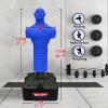 Bob Punching Dummy, Durable Silicone Punching Bag with Large Stable Base for Adults & Kids, Freestanding Training Target for Boxing, Taekwondo, MMA, Home Gym(Blue) view 2