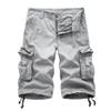 Men's Leisure Relaxed Fit Outdoor Shorts Cargo Multi Pockets Twill Shorts Cotton Knee Length Cargo Shorts (30,Gray 2) view 1