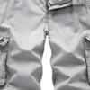 Men's Leisure Relaxed Fit Outdoor Shorts Cargo Multi Pockets Twill Shorts Cotton Knee Length Cargo Shorts (30,Gray 2) view 2