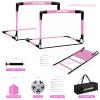 Soccer Goals for Backyard Set, Portable Toddler Kids Soccer Goal 2 of 6' x 4', Pop Up Soccer Net Soccer Training Equipment with Size 4 Soccer Ball, Carry Bag, Games, Sport, Outdoor Play, Youth view 2