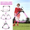 Soccer Goals for Backyard Set, Portable Toddler Kids Soccer Goal 2 of 6' x 4', Pop Up Soccer Net Soccer Training Equipment with Size 4 Soccer Ball, Carry Bag, Games, Sport, Outdoor Play, Youth view 3