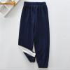 Toddler Boys Girl's Sweatpants Elastic Waist Long Sports Jogger Pants Athletic Pants Kids Street Hip (Navy, 4-5 Years) view 2