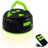 Yonktoo Rechargeable LED Camping Lantern 1000LM, 300H Runtime, 6400mAh, IPX5 Waterproof Tent Light for Camping, Hiking, Power Outages, Home, Emergency Use - Wireless Remote Edition,Green view 1