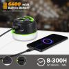 Yonktoo Rechargeable LED Camping Lantern 1000LM, 300H Runtime, 6400mAh, IPX5 Waterproof Tent Light for Camping, Hiking, Power Outages, Home, Emergency Use - Wireless Remote Edition,Green view 4